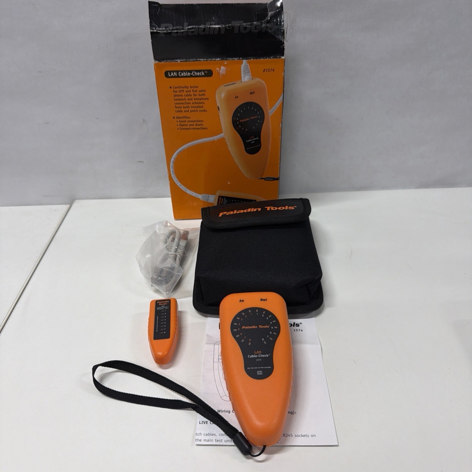 Paladin Tools 1574 LAN Cable-Check RJ45 Ethernet Network Cable Tester