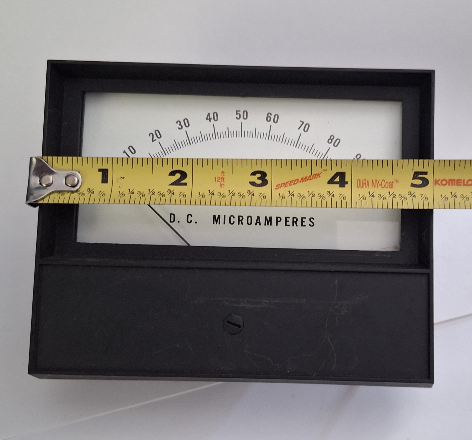 Vintage Unbranded Microamperes Meter