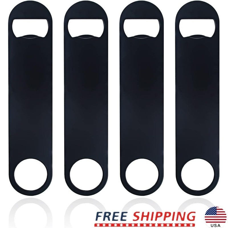 Stainless Steel Bottle Opener Slim Compact Beer Soda Opener Bartenders Home New