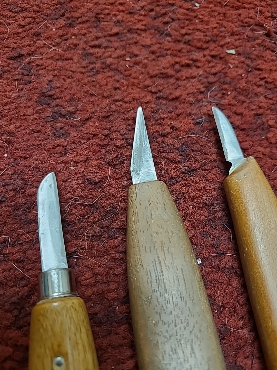 Wood Carving Knife 3 Piece Lot