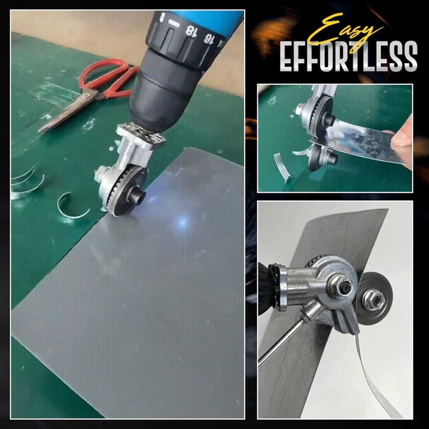 Electric Drill Shears Plate Cutter Attachment Metal Sheet Cutter Nibbler Saw NEW