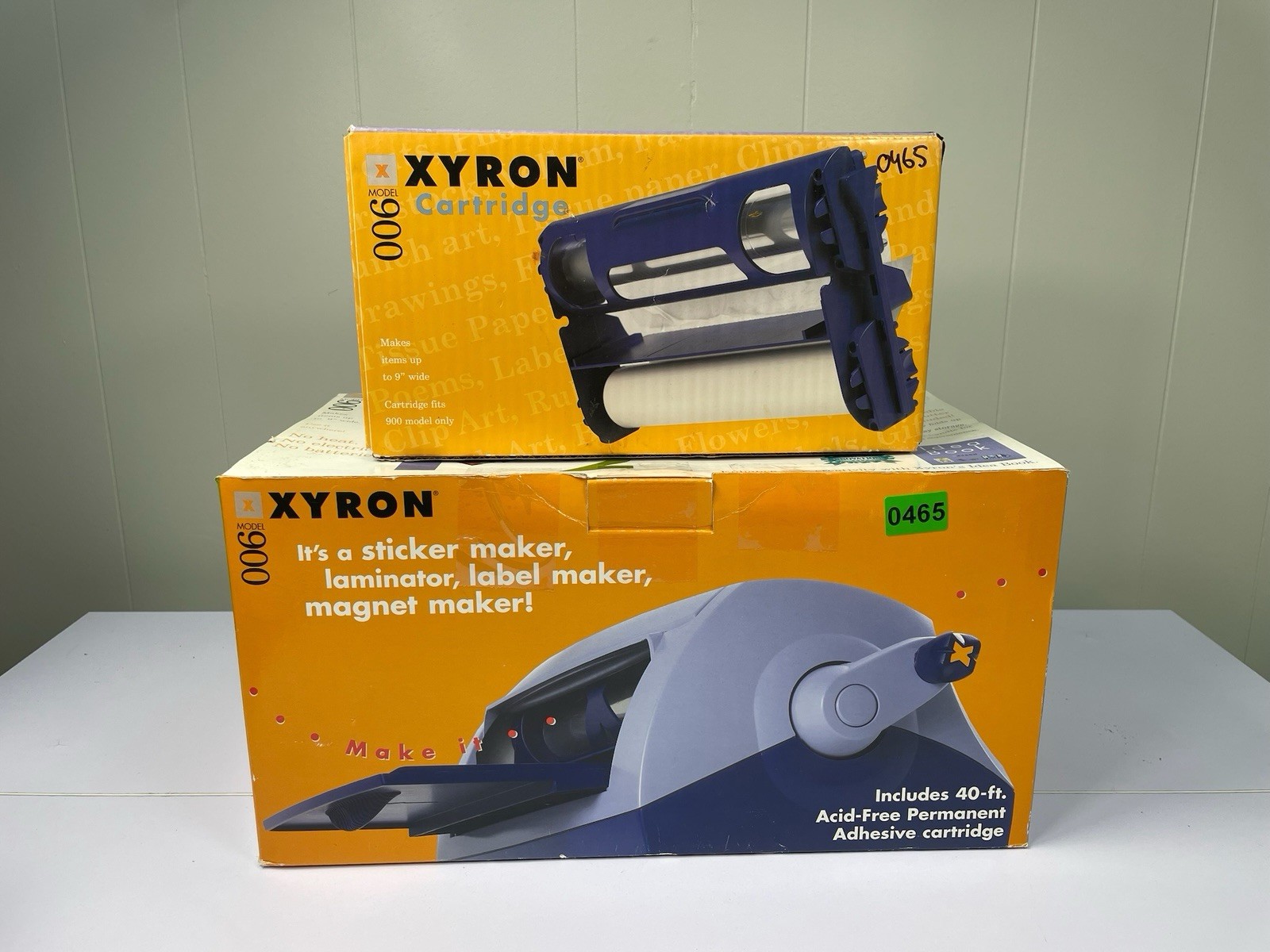 Xyron 900 Creative Station Bundle w/ 2 Cartridges 9” Sticker Laminator Kit