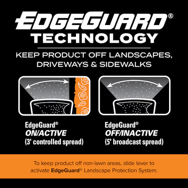 Scotts Turf Builder EdgeGuard Mini Broadcast Spreader 15-lb Capacity Compatible