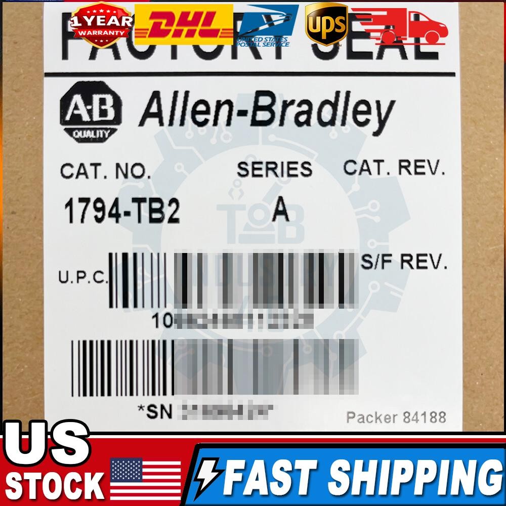 1 PC New Factory Sealed AB 1794-TB2 SER A Flex Terminal Base 1794TB2 In US Stock