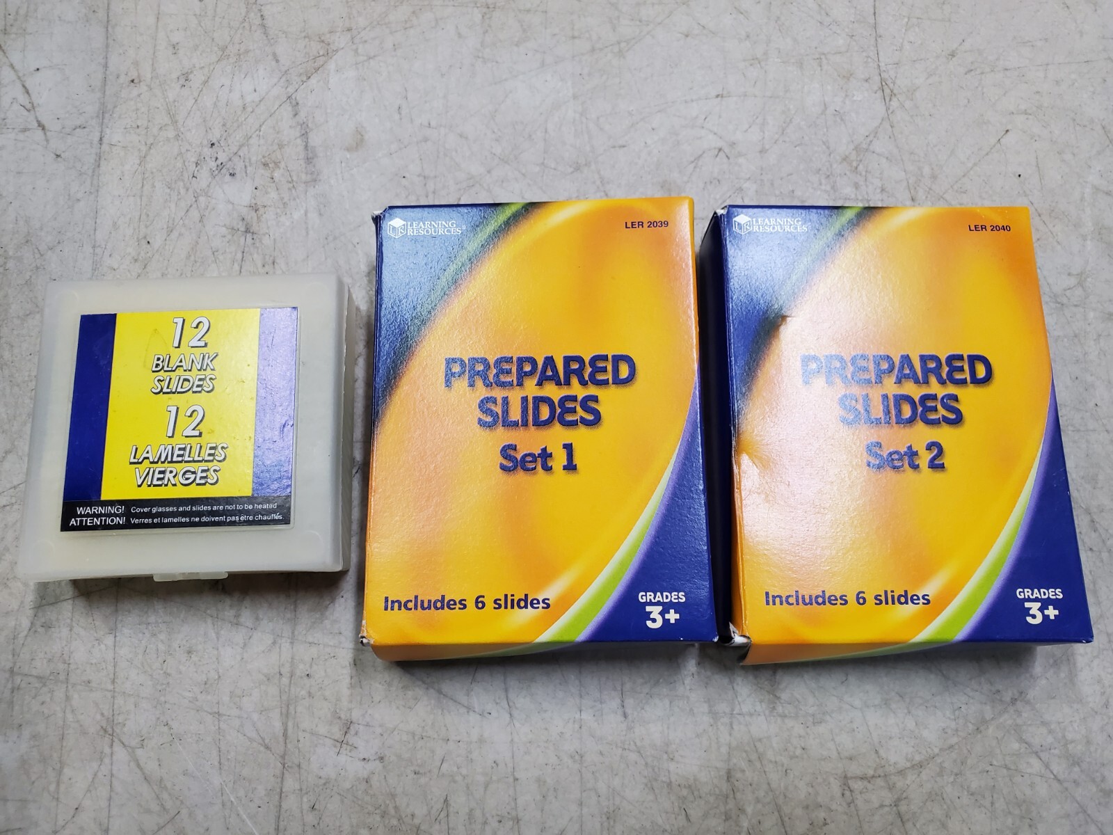 Learning Resources Prepared & Blank Slides, Sets 1 & 2 (LER 2039 2040) Grades 3+