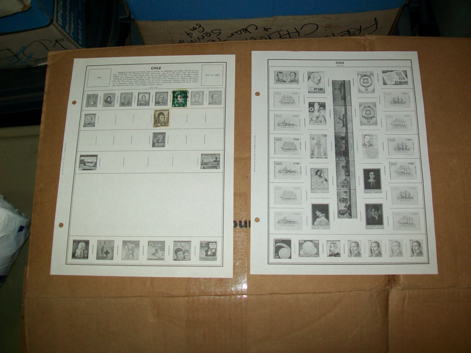 1878 - 1969 Chile Stamp Sheets Lot 33