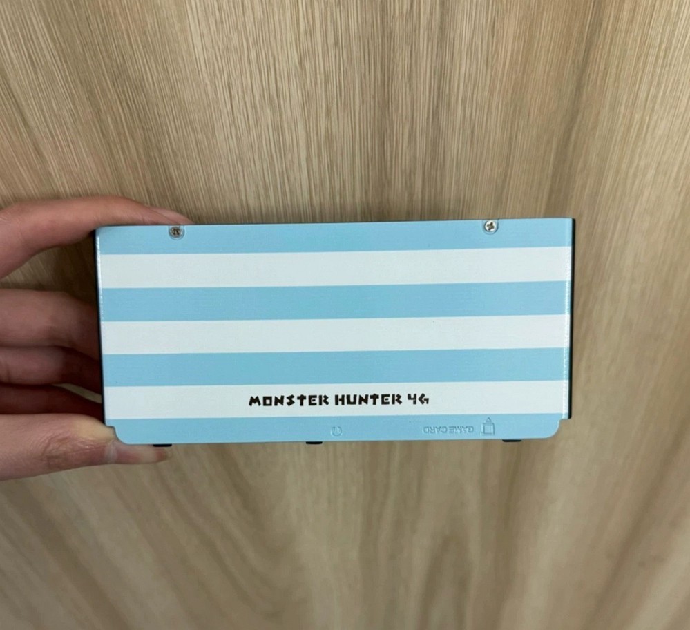 Cute Pig Face Monster Hunter Nintendo New 3DS Case - Striped Replacement Shell!
