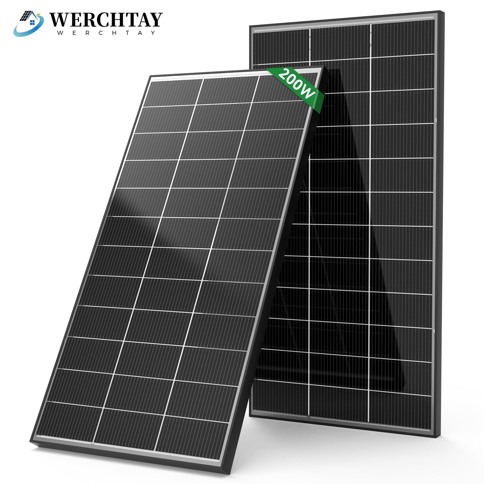 Bifacial 200W Solar Panel N-Type RV PV Power Off-Grid Boat Power Camping Battery