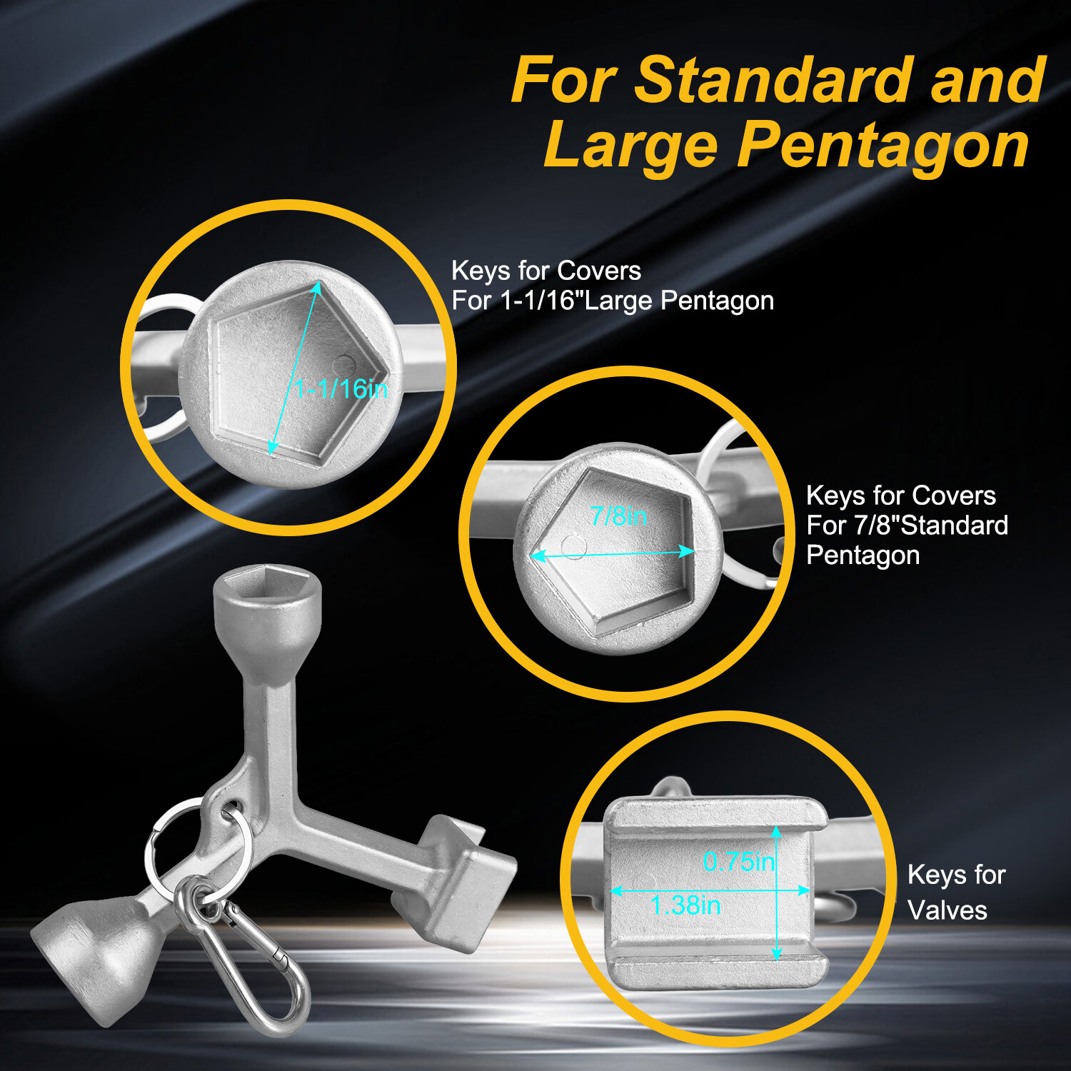 NEW Multi-Purpose Wrench Tool for Water Meter Valve Shut Off