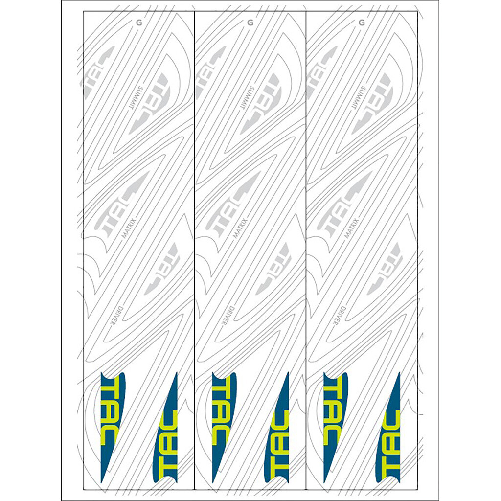 TAC Vanes Arrow Specific Wraps White Size G 5.5 13 pk.