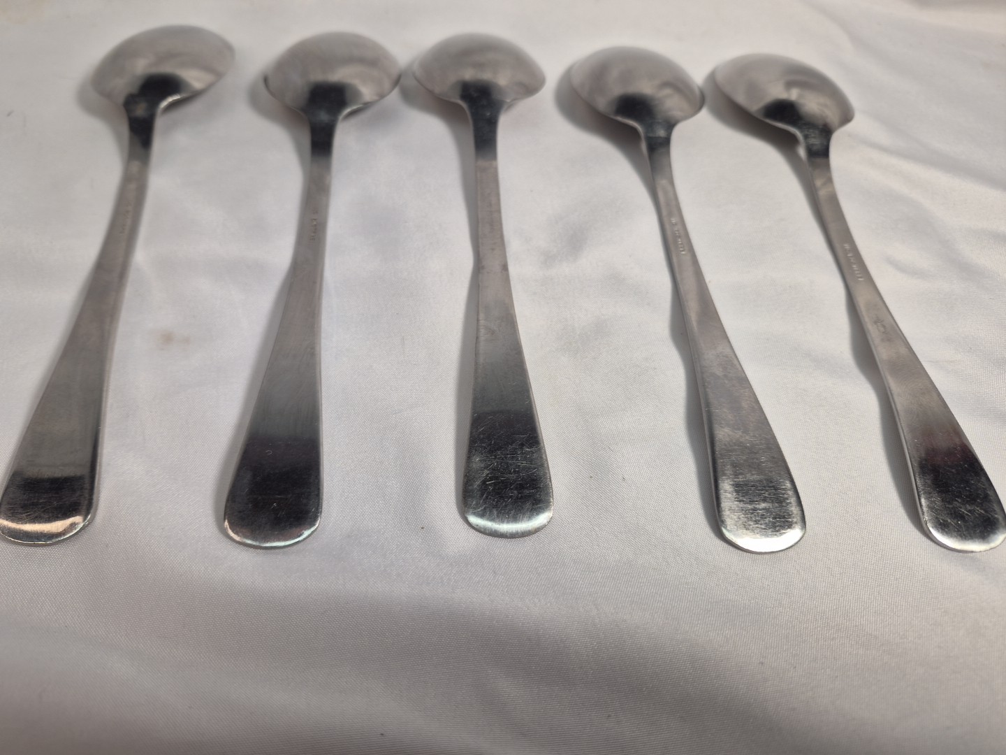 5- 11C ROSTFREI SOLINGEN Flatware Shiny Silver Plated VTG TABLESPOONS 7.5"×2.5"