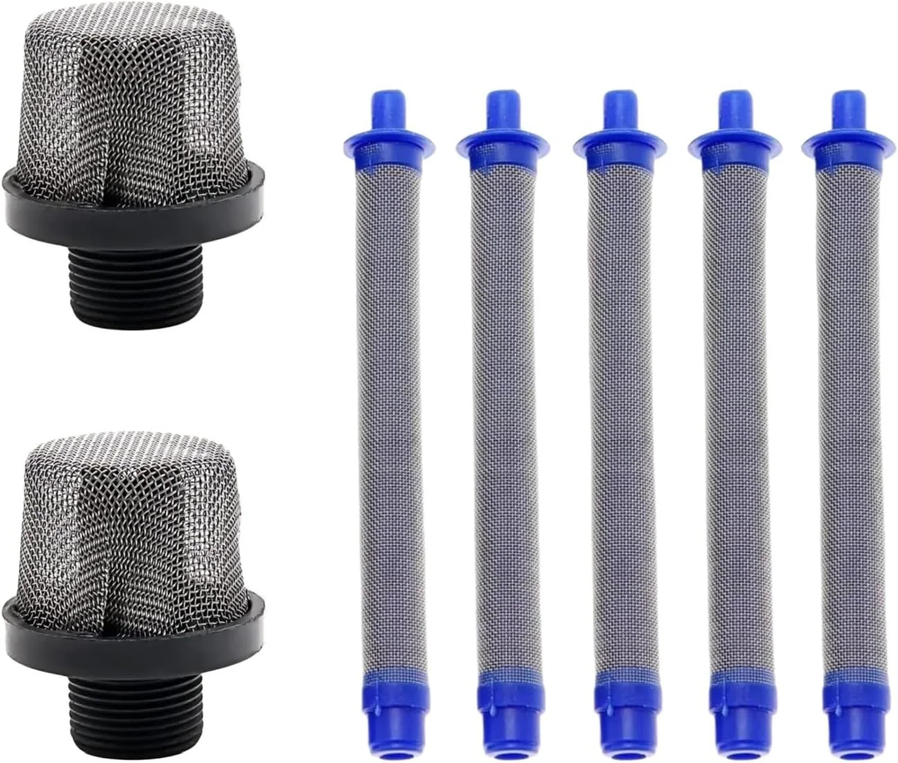 (2+5 Pack) Heavy-Duty Airless Spray Gun Filter Kit 288749 with 288716 Suction Fi