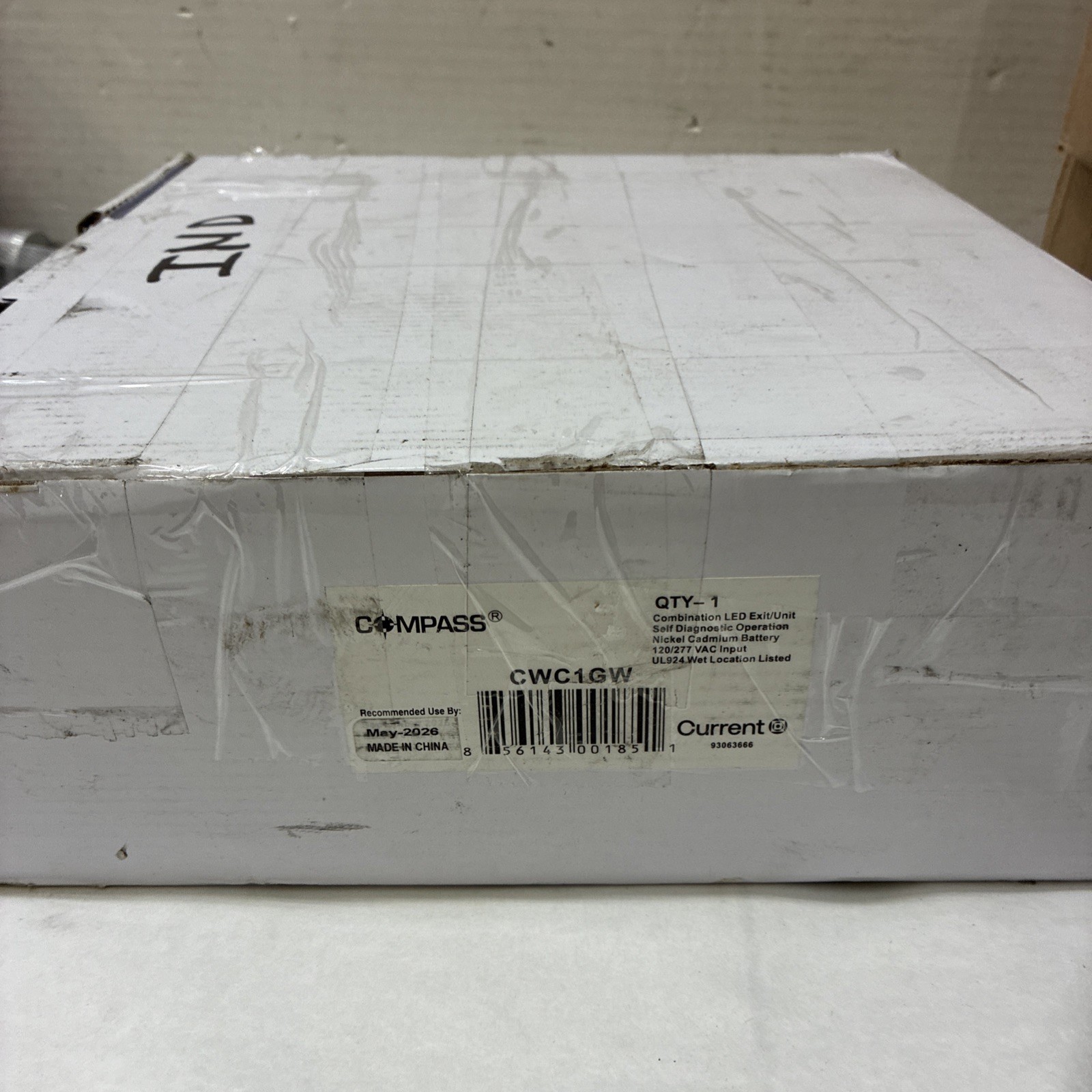 COMPASS CWC1GW LED Exit Sign / Emergency Light Combo Wet Location NEW
