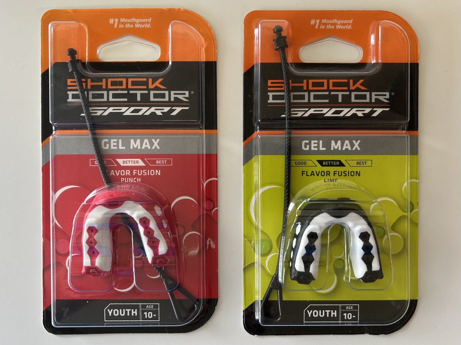 Shock Doctor Sport YOUTH (Ages 10 & Under) Gel Max Flavor Fusion Mouth Guard