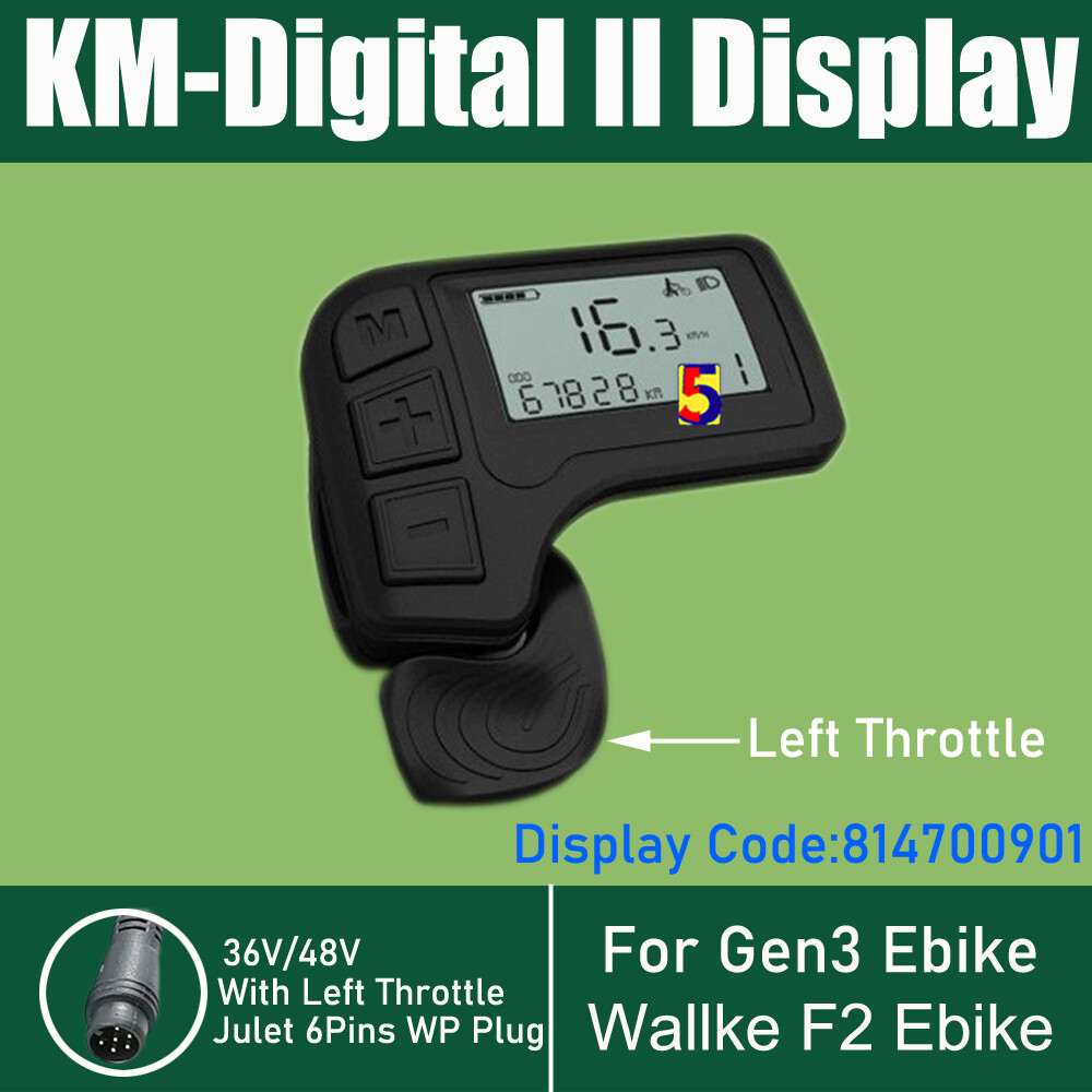 For Ebike Gen3 LCD Display For Wallke F2 Electric Bicycle LCD Digital II Display