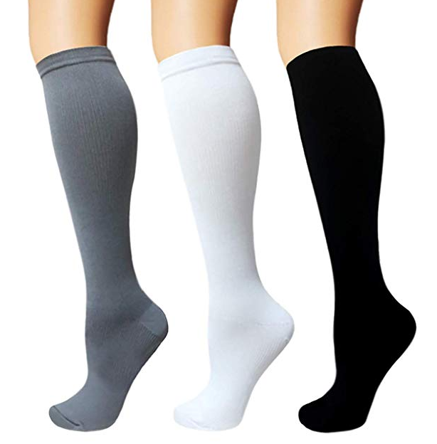 Compression 15-20mmHg Graduated Support Socks Knee Hight Men's Women's (S-XXL)