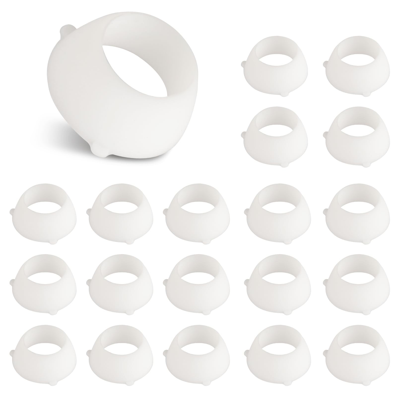 20 Pcs 16435 Plastic Santoprene Swivel Seal, 1/2" PEX Swivel Cone Washer RV W...