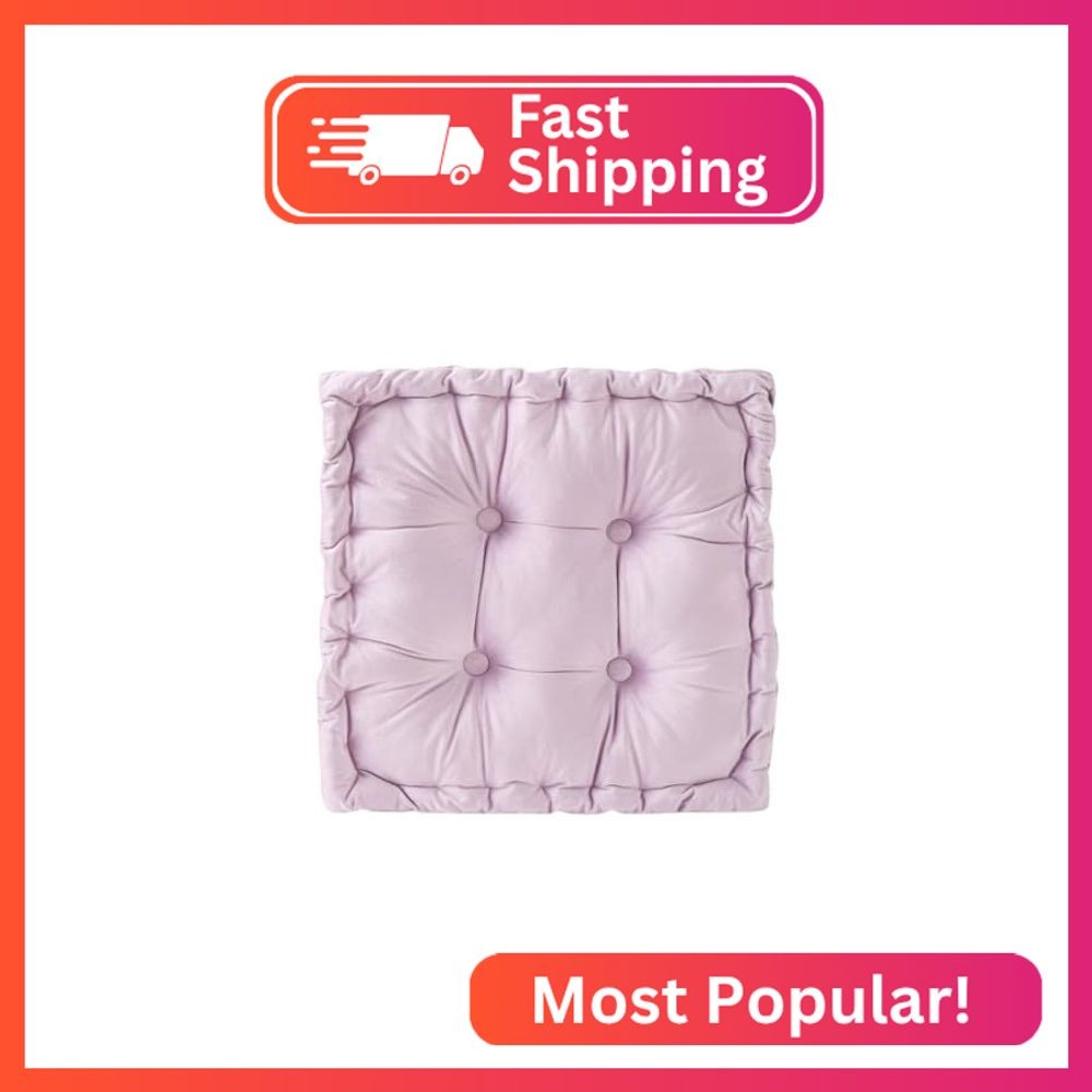 vctops Chair Cushion for Dining Chair, Soft Velvet Square Seat Cushion with Ties