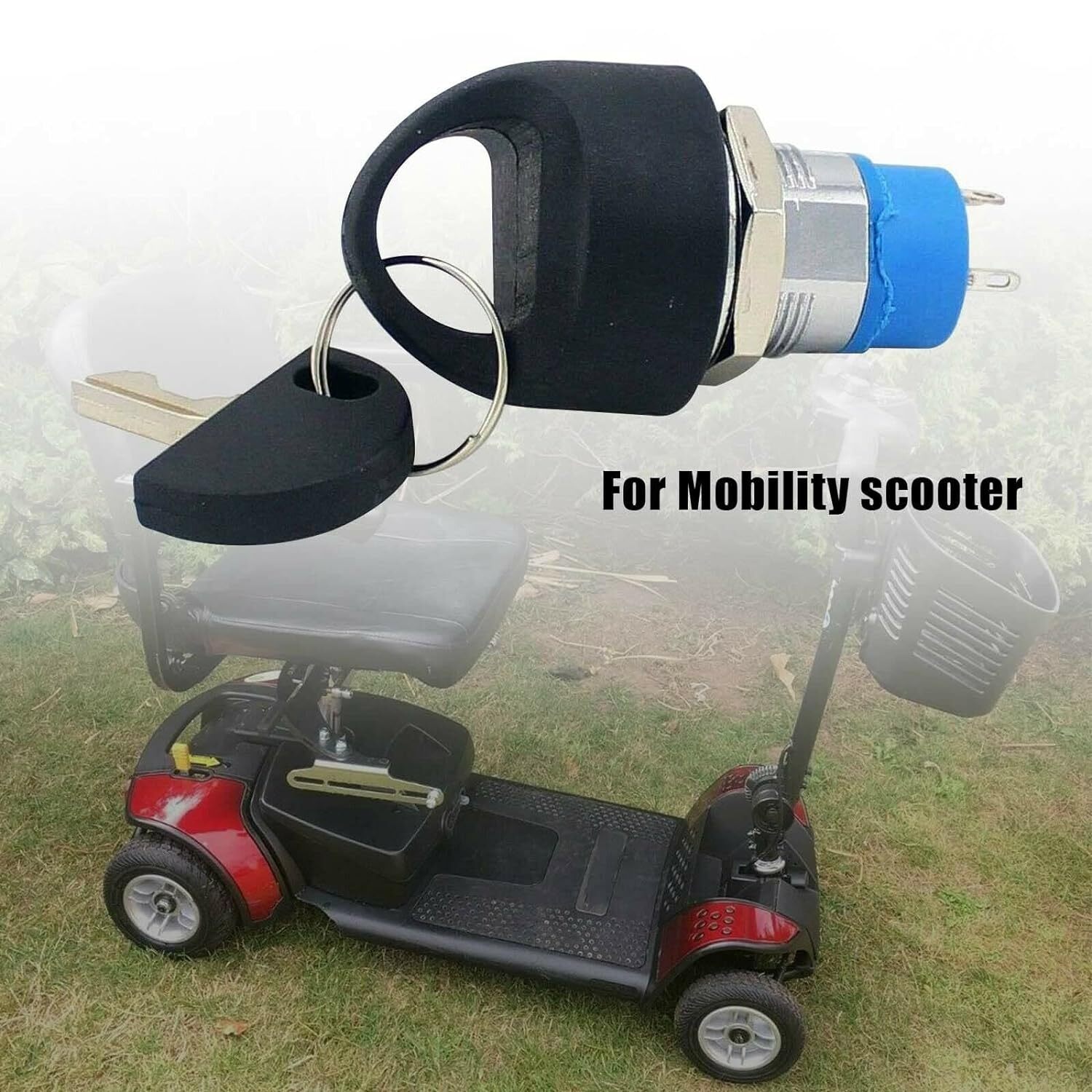 Mobility Scooter Ignition Switch for Pride with 2 Keys Replacement Lock