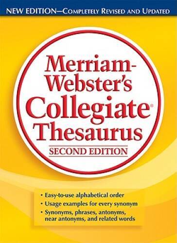 Merriam-Websters Collegiate Thesaurus, Second Edition - Hardcover - GOOD