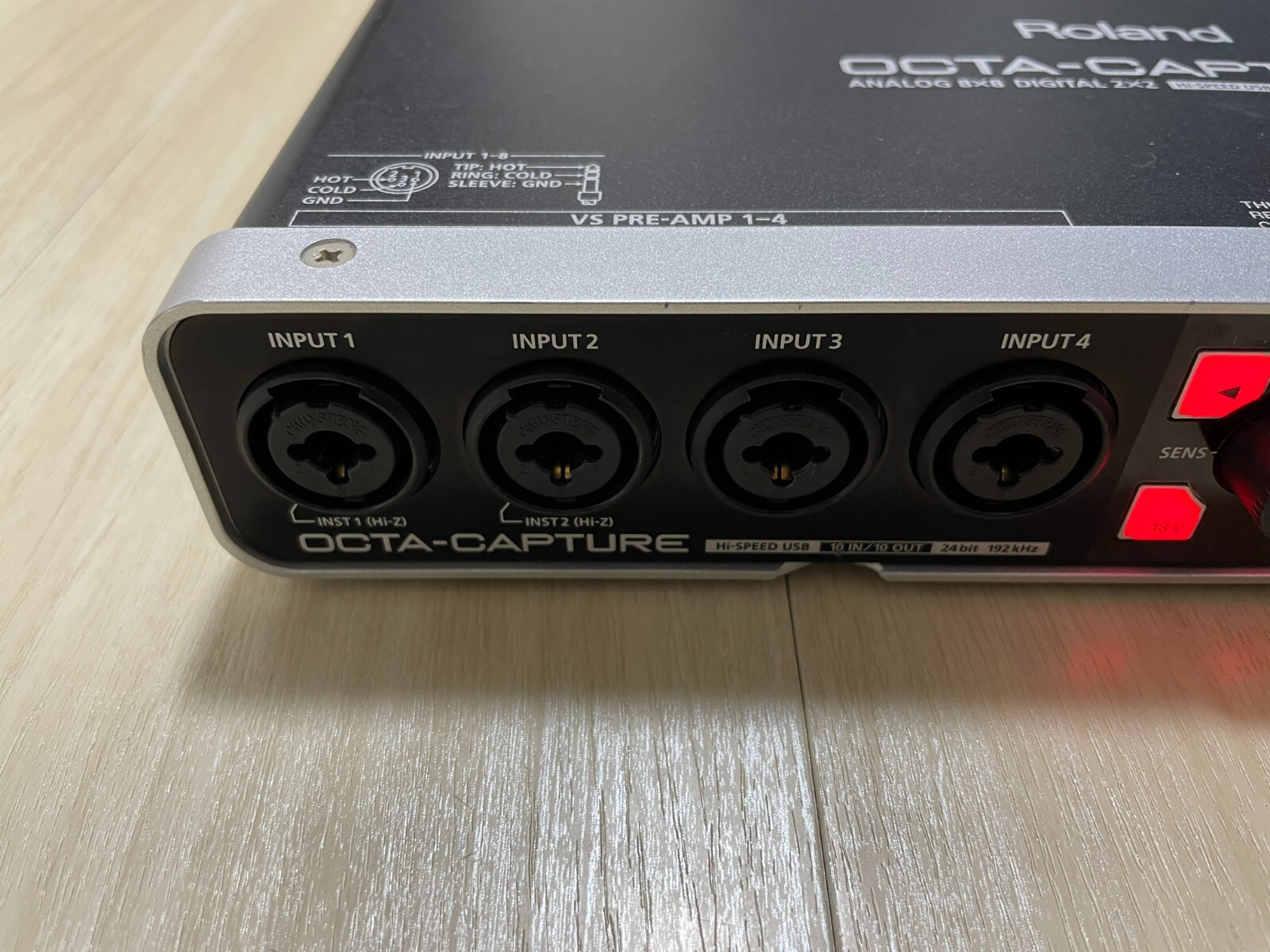 Roland UA-1010 OCTA-CAPTURE Audio Interface Digital Recorder with Power Cable