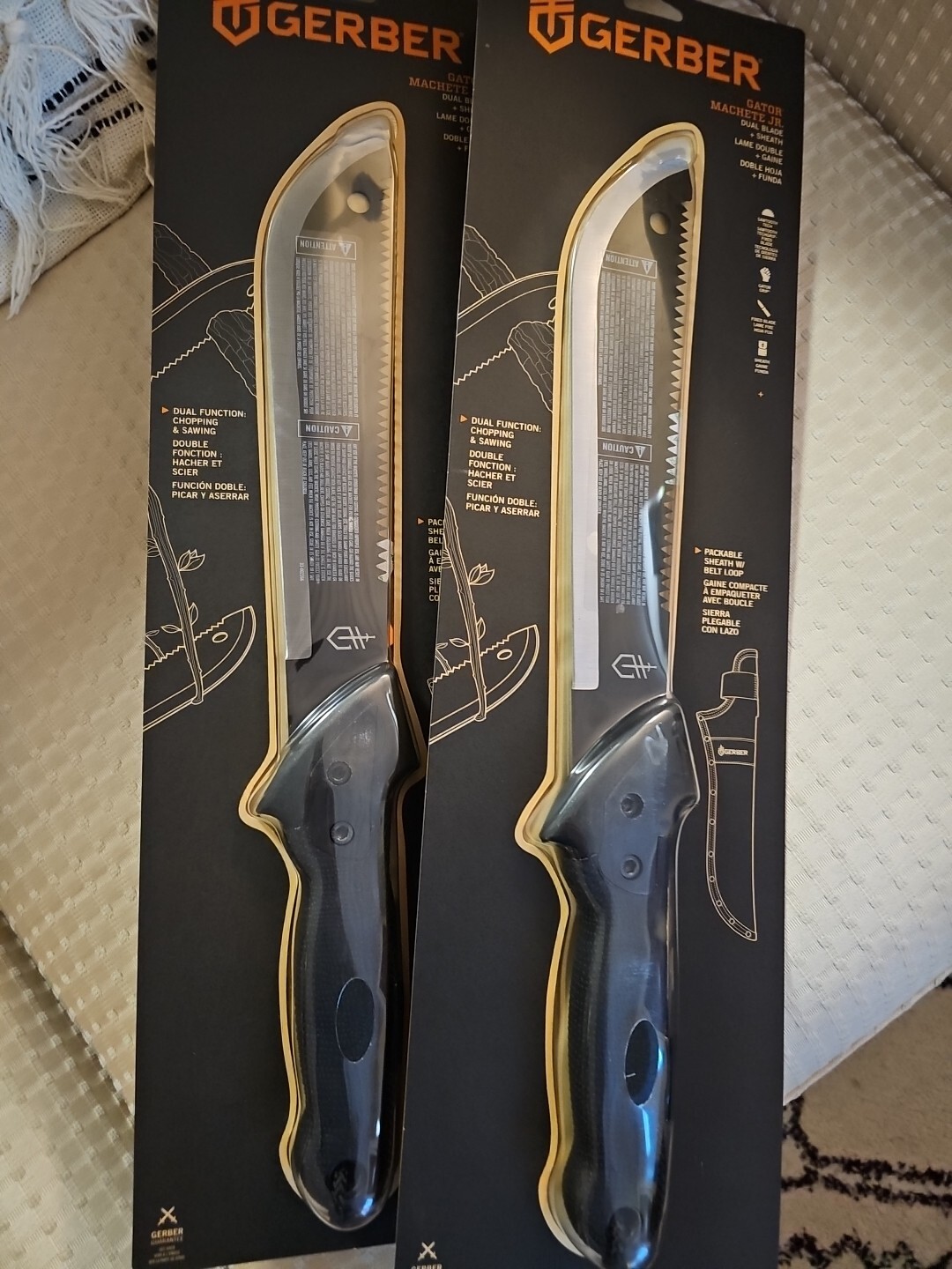 2x Gerber Gator Machete Jr.  with Sheath 31-000759 - BRAND NEW