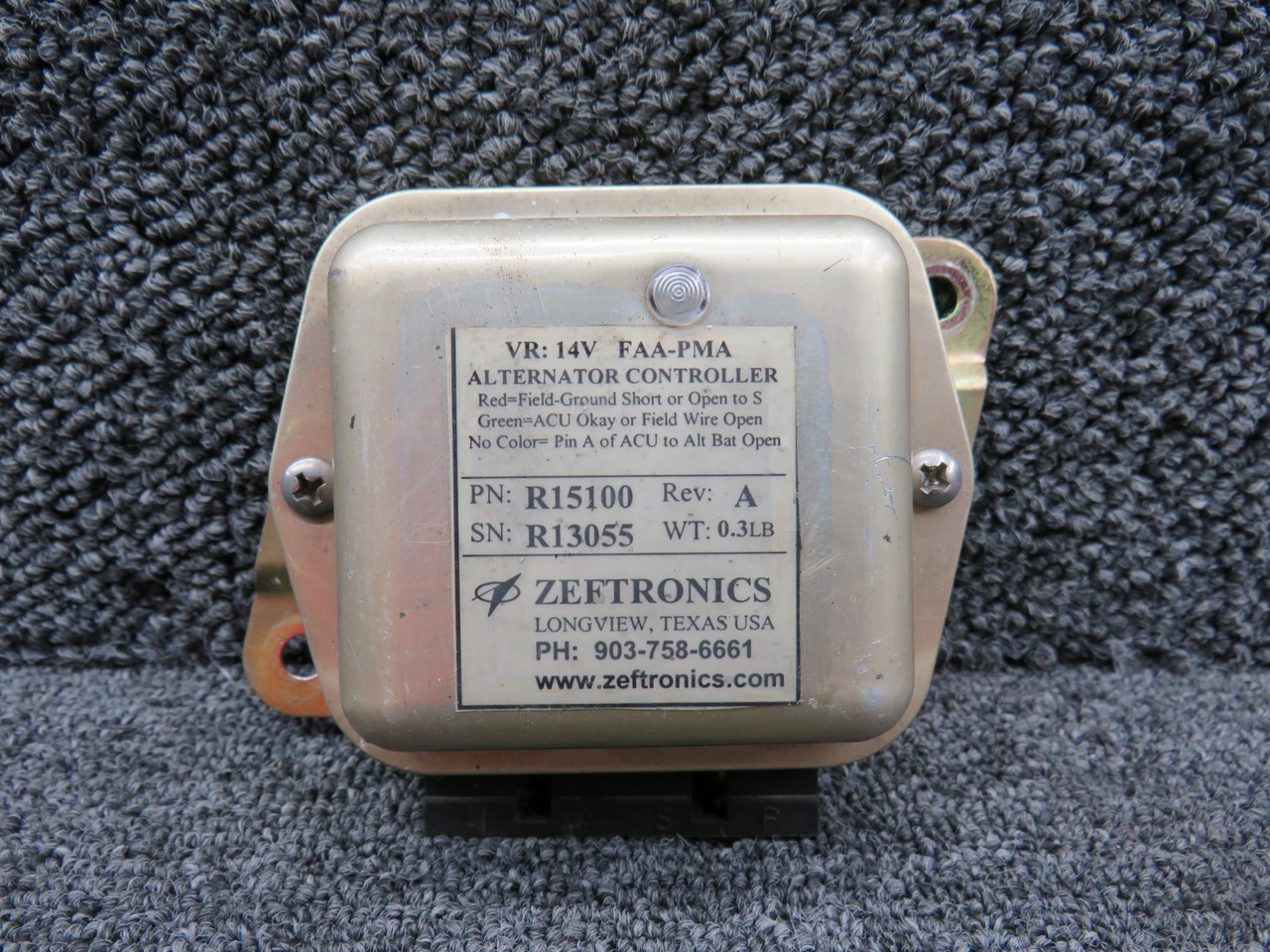 R15100 Zeftronics Alternator Controller Assembly (14V)