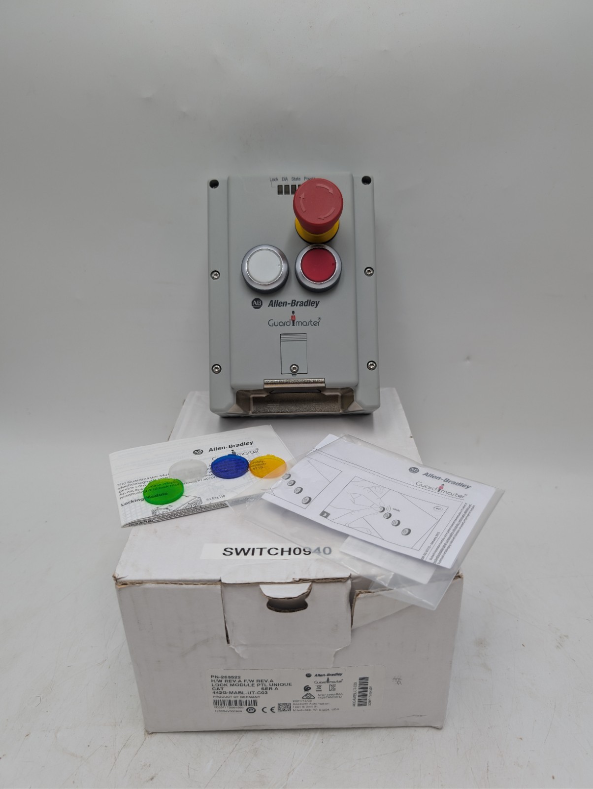 Allen Bradley 442G-MABL-UT-C03, M20, 24 VDC, Guardmaster Lock Module. New!