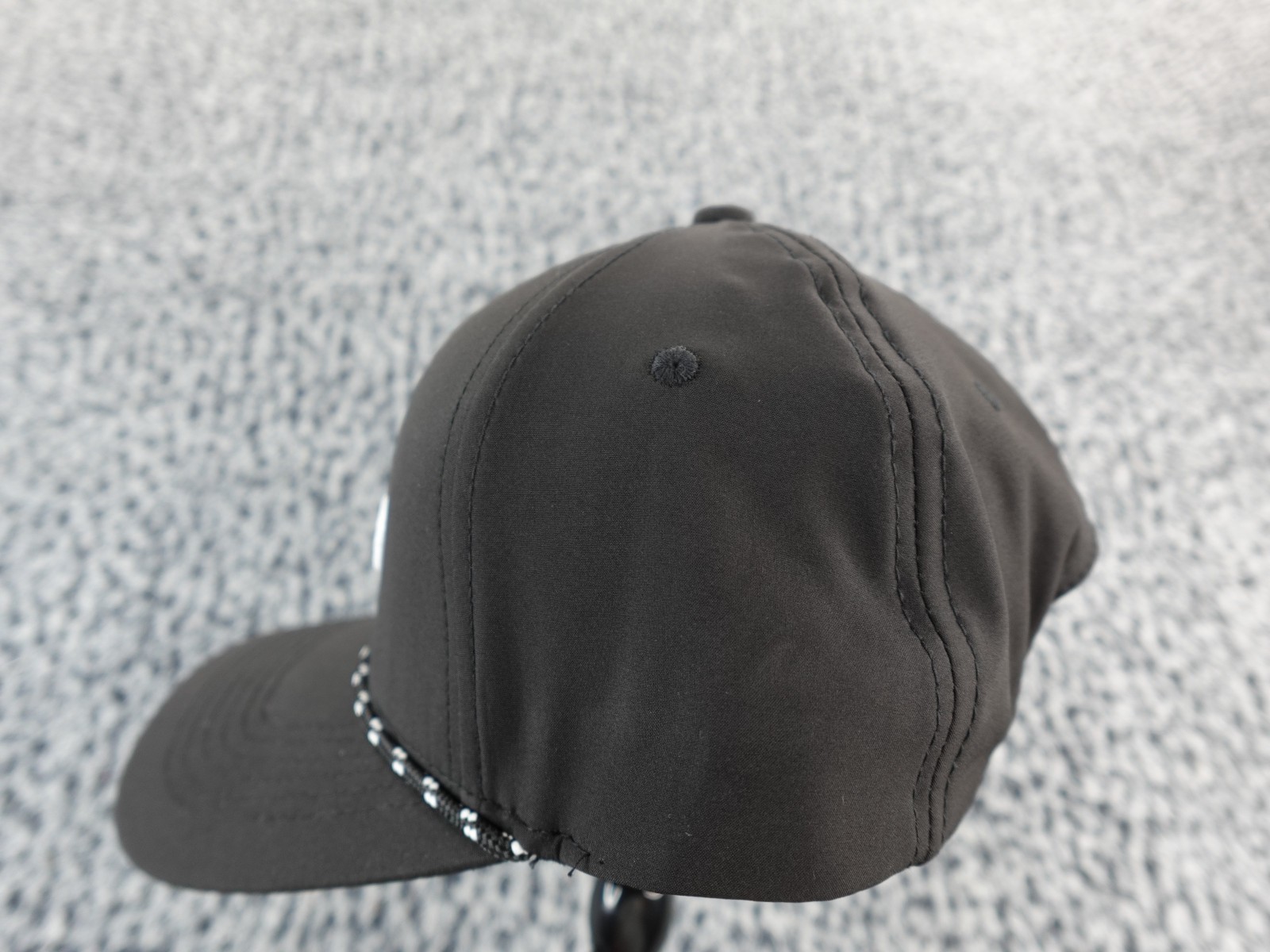 Outdoor Cap Black Golf Baseball Adjustable Cap Hat Upside Golf Logo