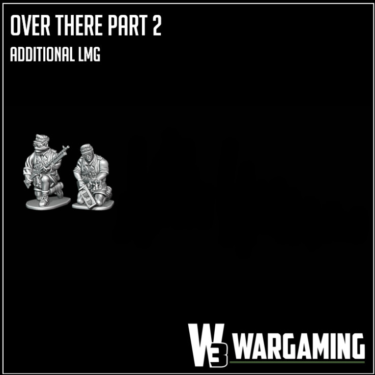 German Army_All W3 Wargaming DAK  Sets_Over There Pt. 2_28MM 1/56_Unpainted_WWII