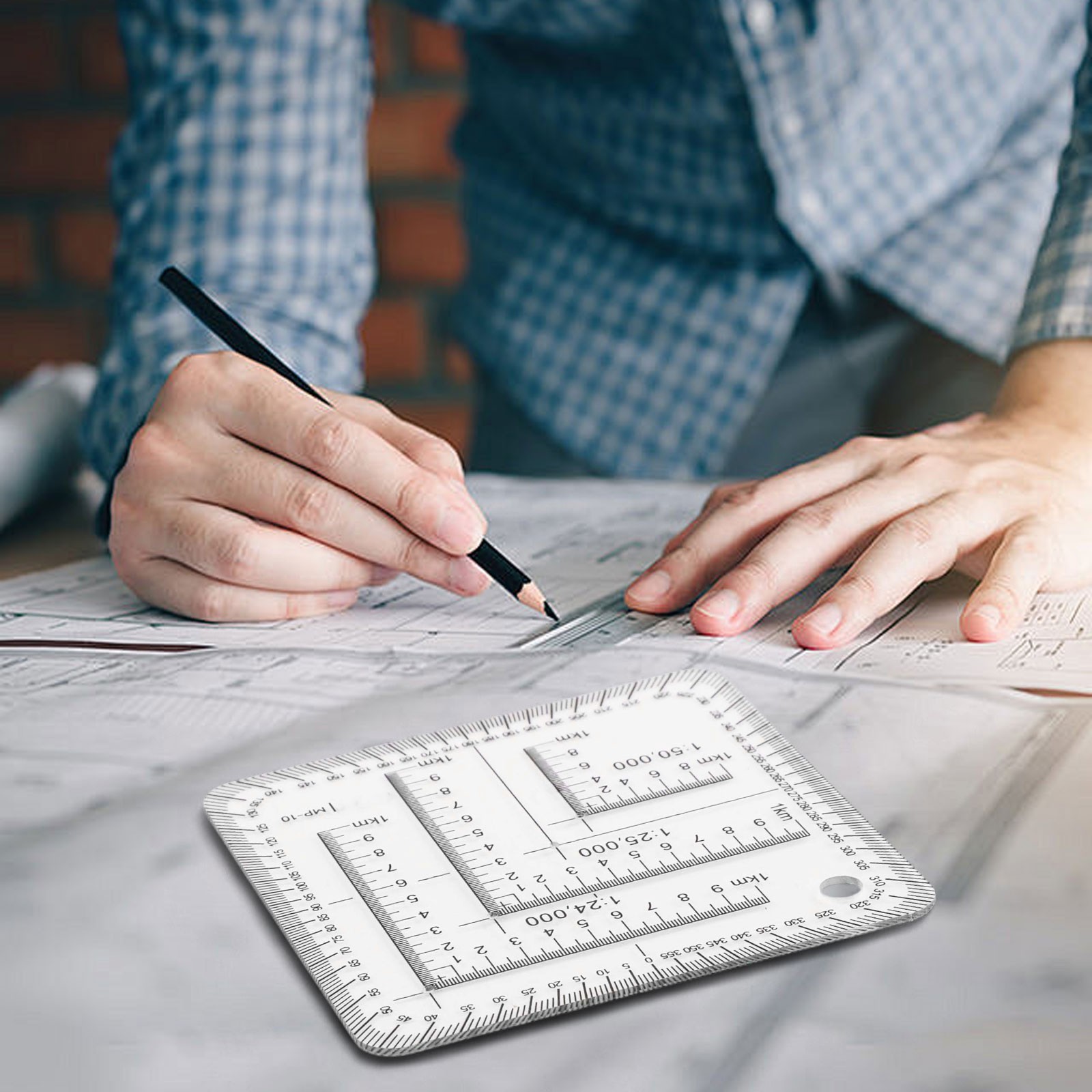 Easily Operable Geographic Coordinate Ruler for Engineers and Students
