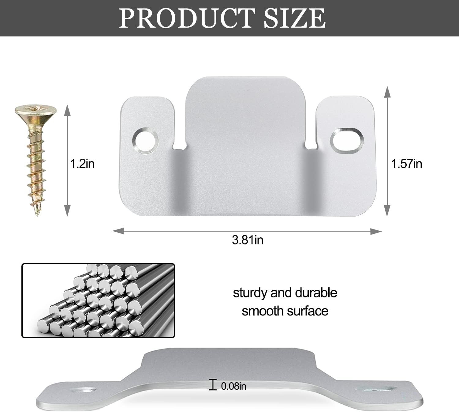 Interlocking Sectional Couch Connectors - 12 Clips with Easy Installation Screws