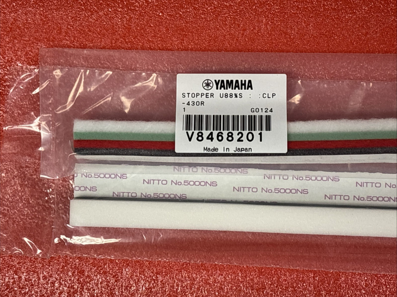 Yamaha key weight felt set CVP, CLP, VU34210R V8468201 and V764010R V7640101