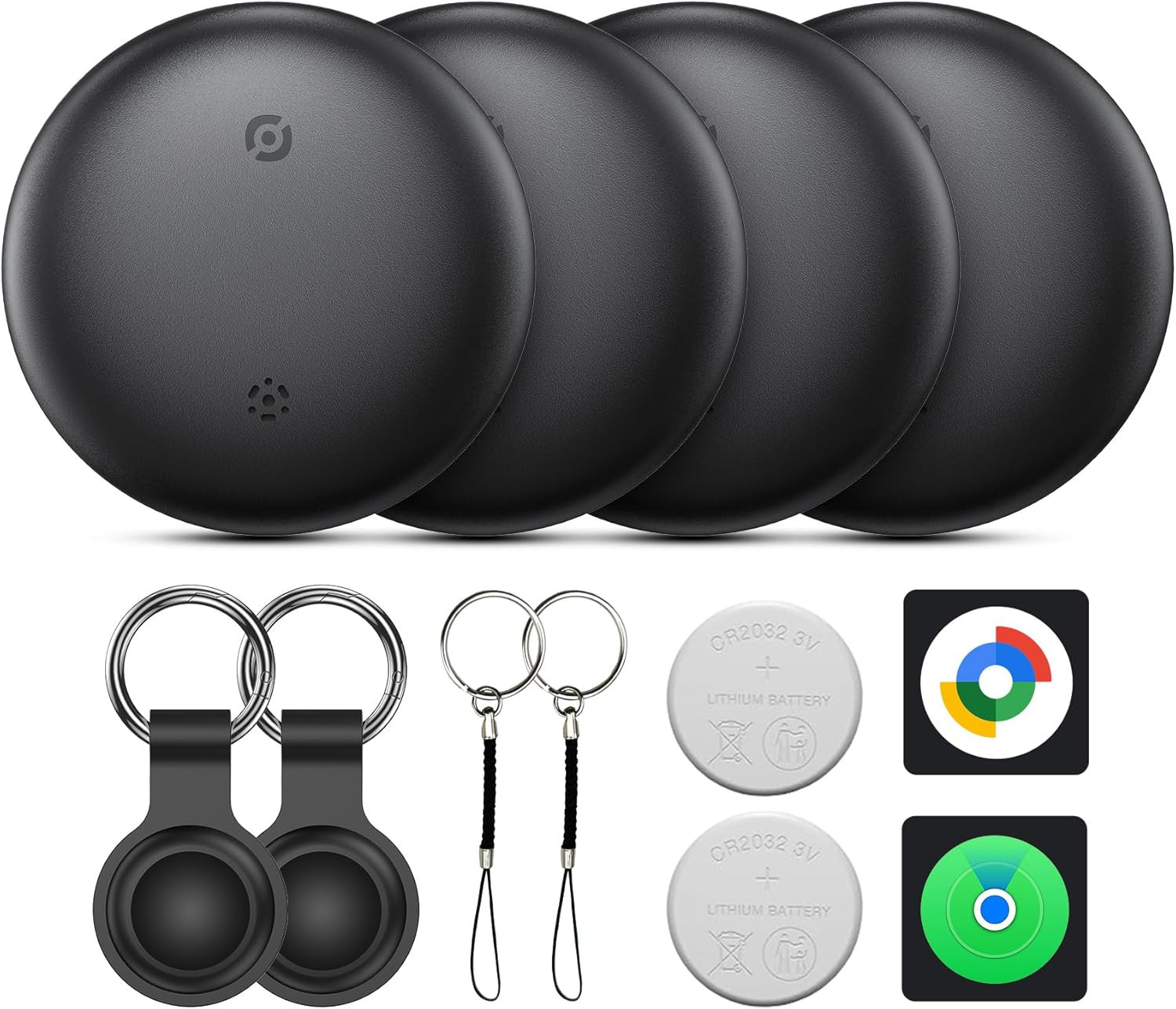 Air Tracker Tags for Android or Ios, Dual System Air Smart Tags-4 Pack, Compatib