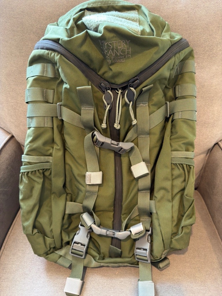 MYSTERY RANCH 3-DAY ASSAULT PACK 3DAP OLIVE DRAB CLARK FIELD PI BACKPACK