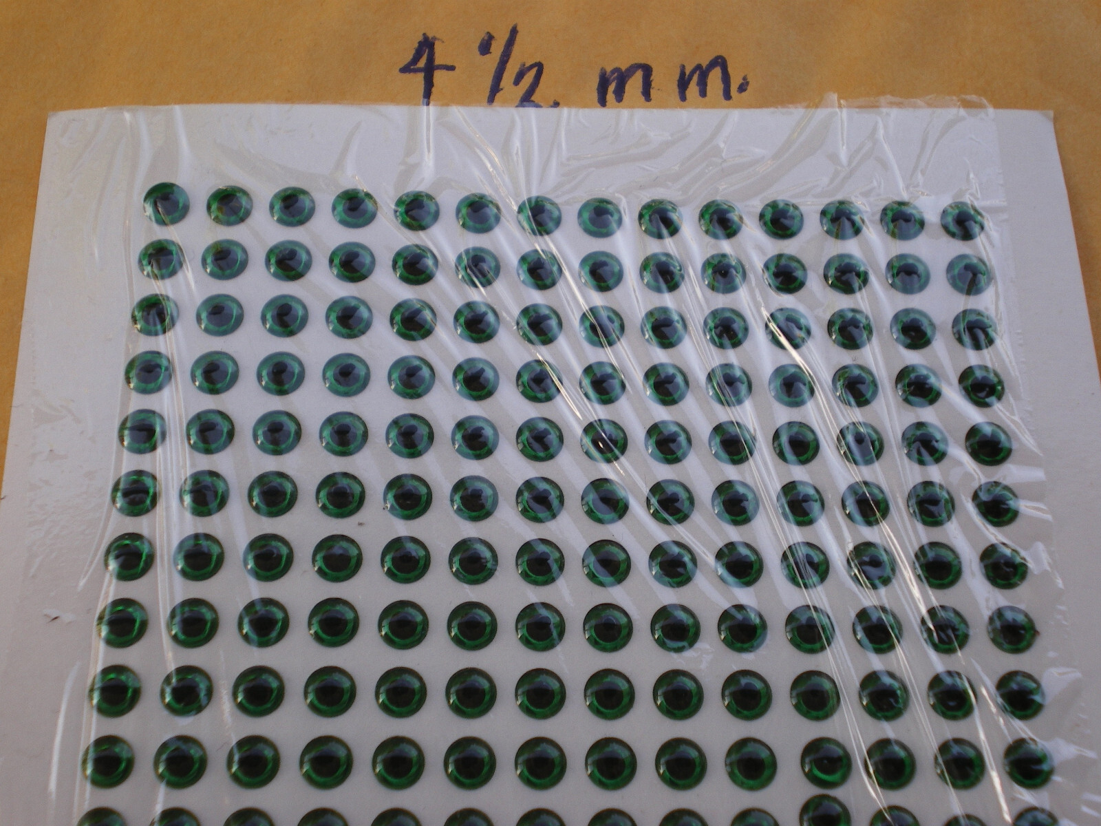 560 PCS 3D 4.5MM GREEN HOLOGRAPHIC FISHING LURE EYES/FLY TYING JIGS/CRAFT DESIGN