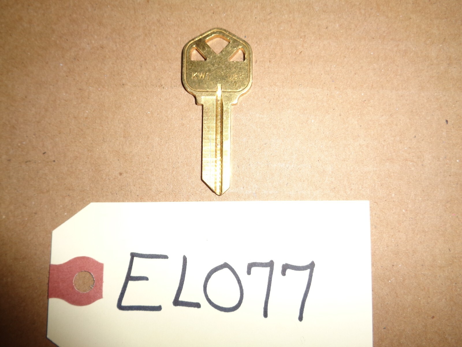 Kwikset KW1 Brass Key Blank  Uncut Made in the USA - Quantity 2 - EL077