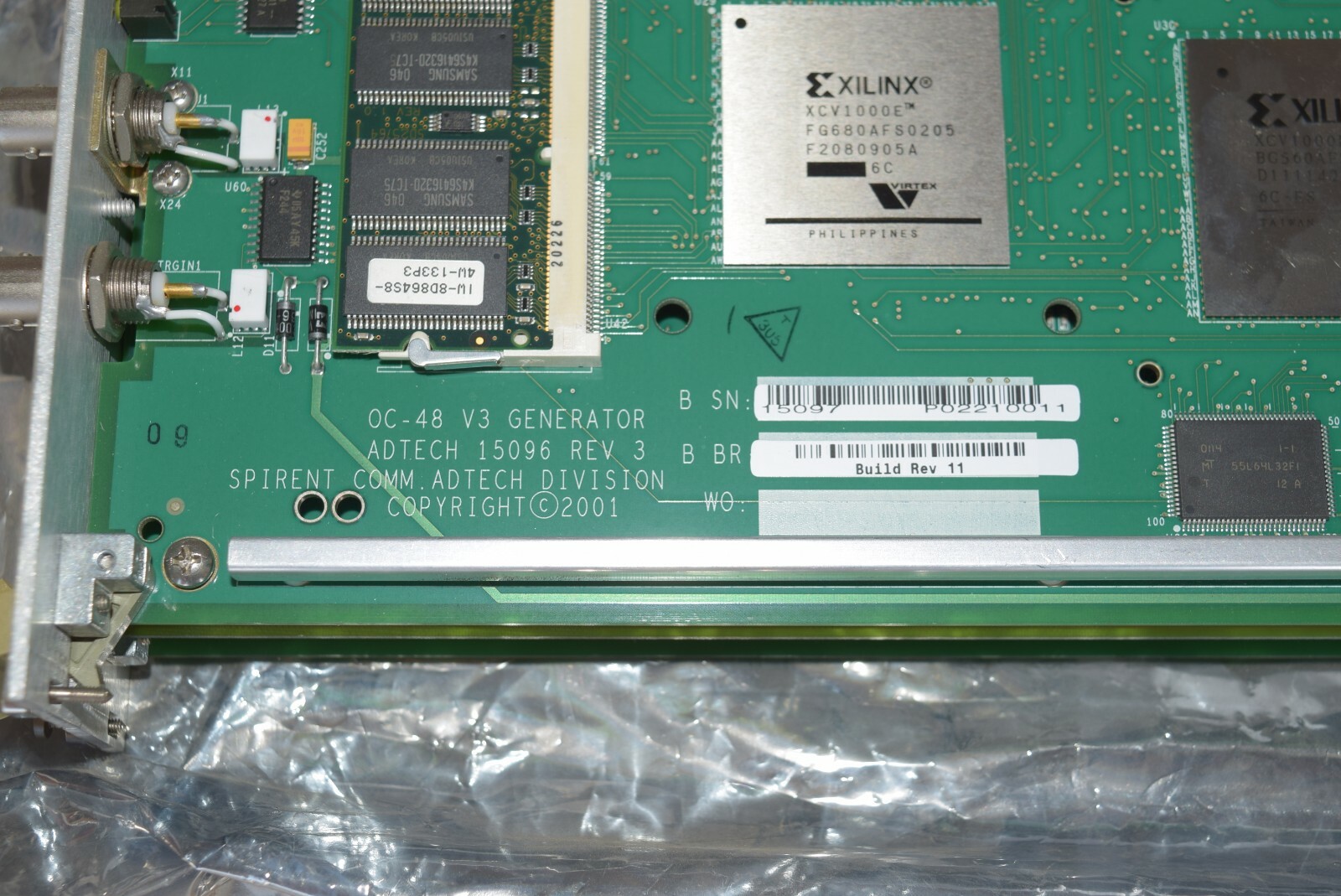 Spirent Adtech AX/4000 1Gbps Generator/Analyzer + GBIC Interface #212095-AH1