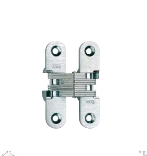 Soss 208US26D Invisible Medium Duty Door Hinge 180° Opening Single Satin Chrome
