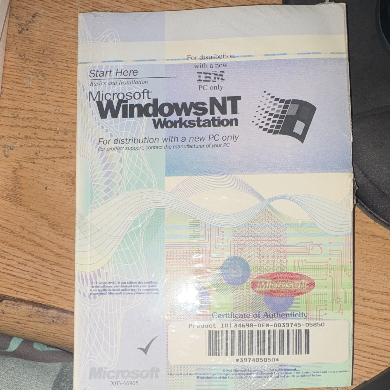 Microsoft Windows NT  Version 4.0 Workstation Factory Sealed OEM CD English.