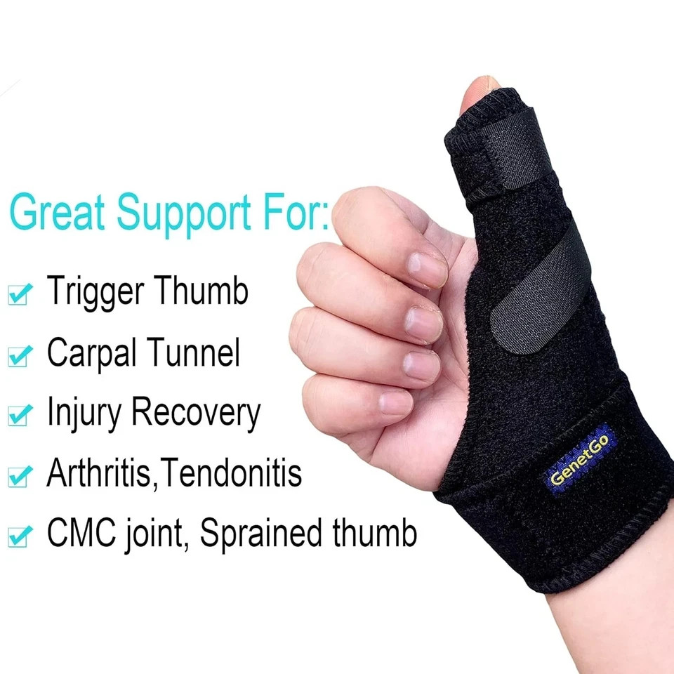 Trigger Thumb Splint - Thumb Spica Support Brace Stabilizer for Pain, Sprains...