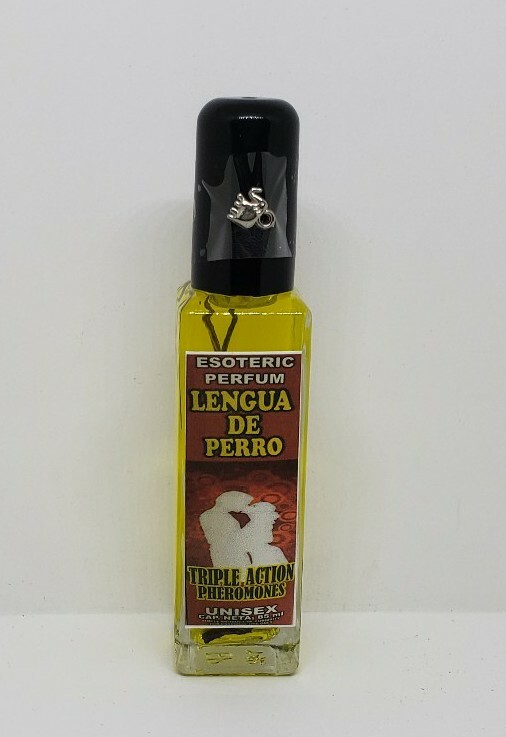 PERFUME LENGUA DE PERRO PARA DOMINAR Y ATRAER EL AMOR ORACION Y AMULETO INCLUIDO