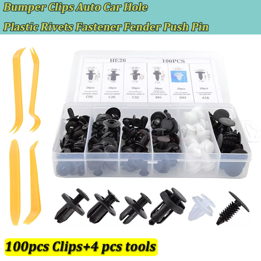 100x Box Set For Honda Bumper Fender Liner Push Type Retainer Clips Fastener