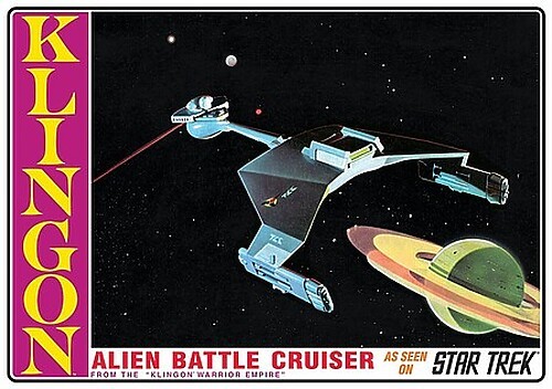 AMT Star Trek Original Klingon Battle Cruiser - Plastic Model Spacecraft Kit