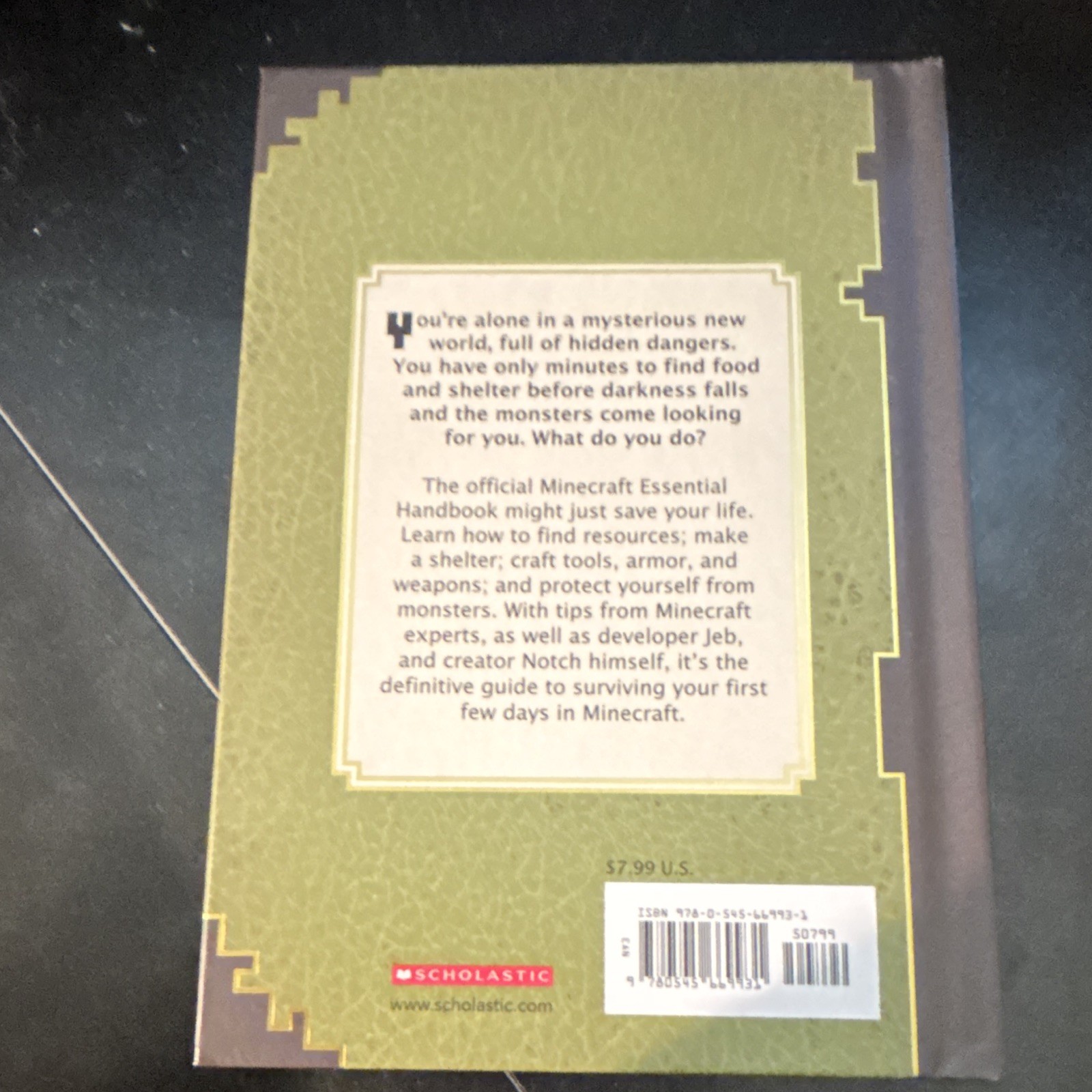 Scholastic Minecraft Essential Handbook Hardcover Strategy Guide