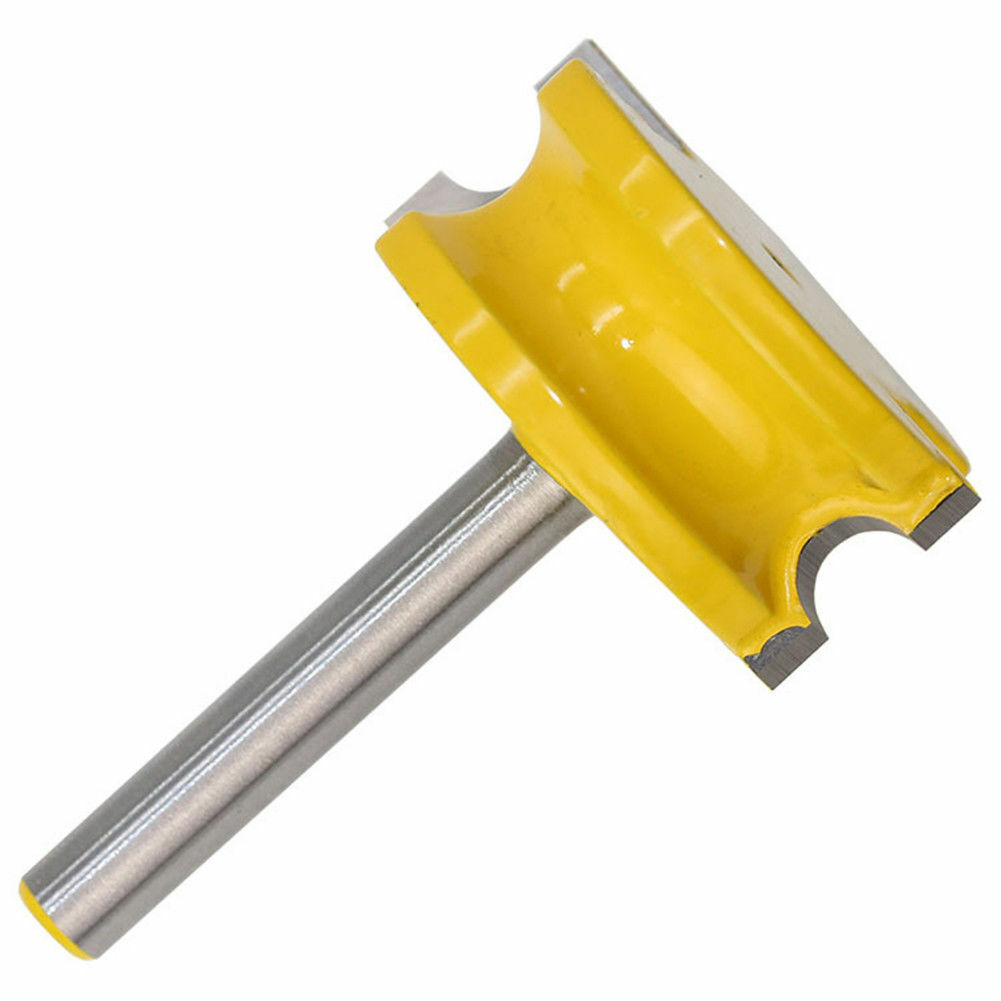 2PCS 1/4" Shank 1/4" Dia Canoe Joint Flute & Bead Router Bit Woodworking Tools