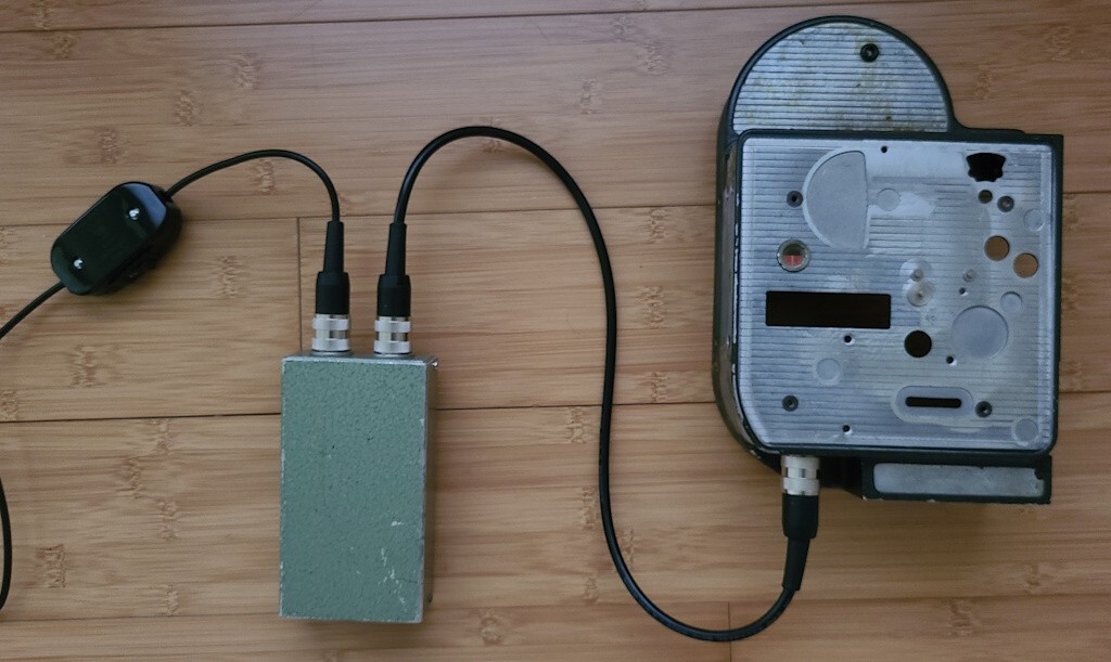 Bolex 7-pin crystal sync controller cable, ~0.5m (20")