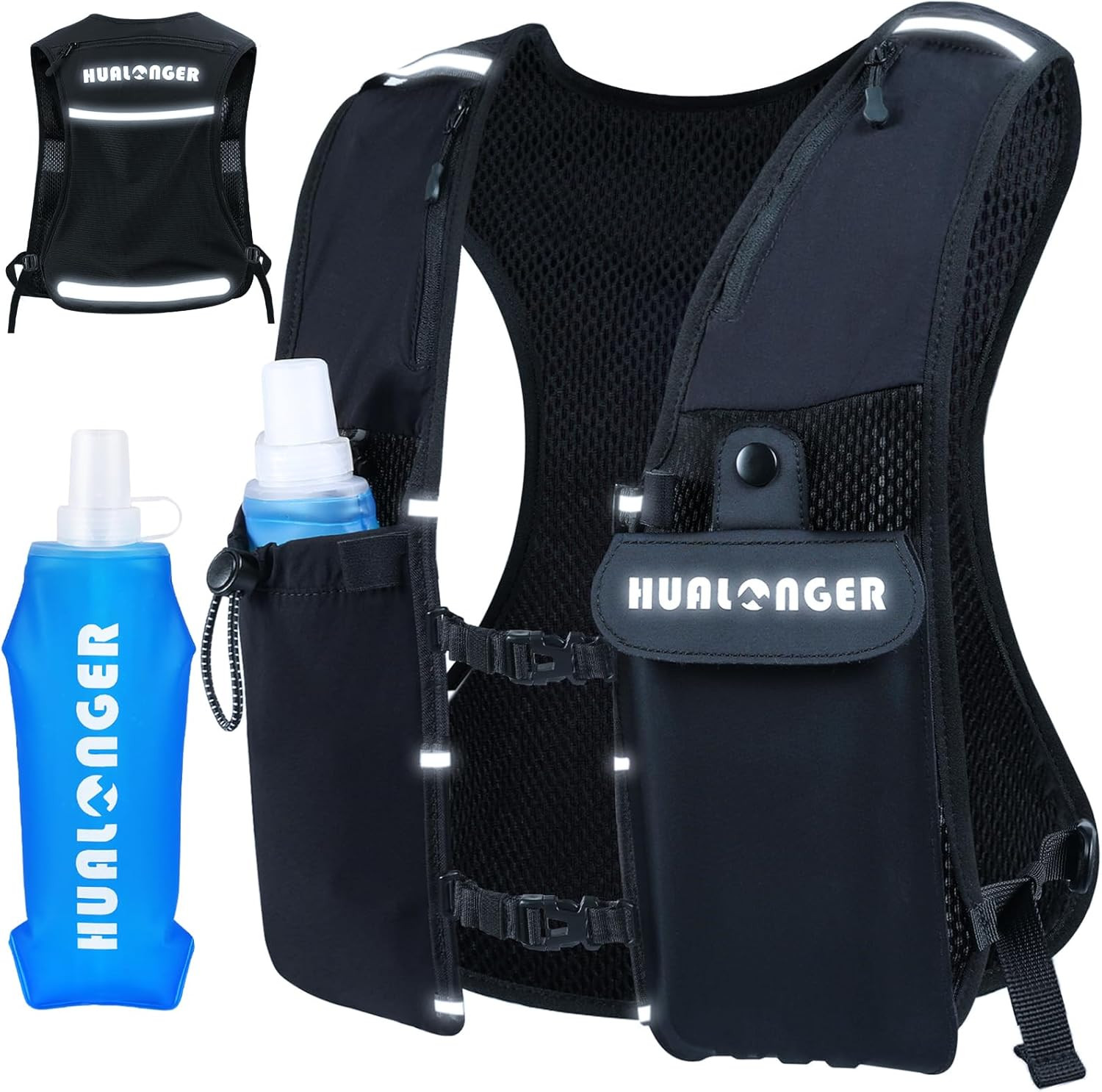 Running Hydration Vest for Women Men,Lightweight Breathable Hydration Pack with