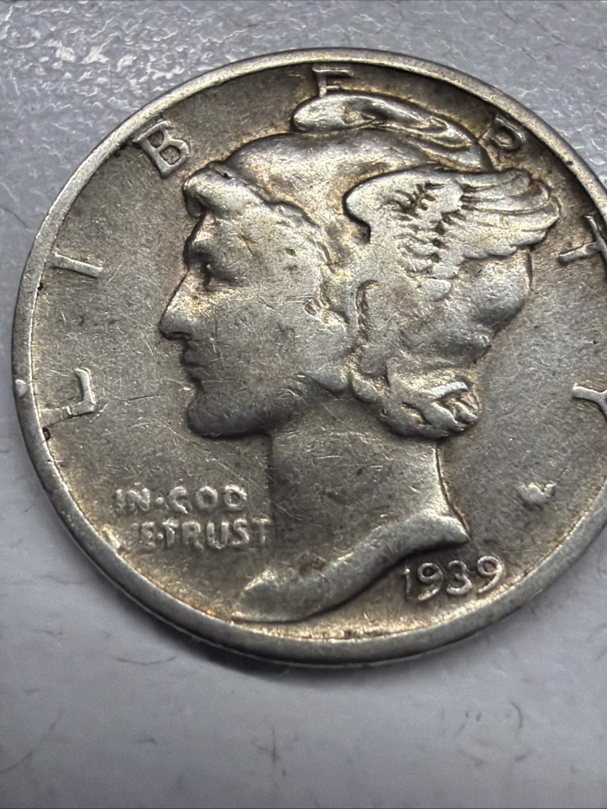1939 Mercury Dime - Actual Silver Coin  Shown Same Day Shipping