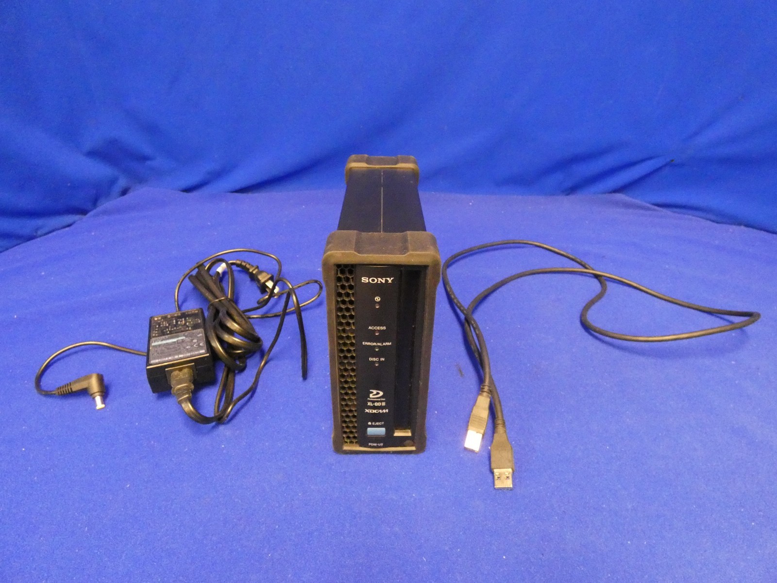 Sony PDW-U2 Professional Disc Drive Unit (XDCAM) w/ Power Supply, USB Cable